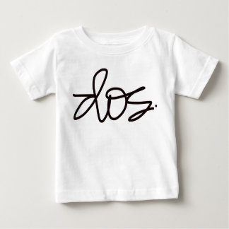 T-shirt Pour Bébé Dos. Tête de deuxième anniversaire.