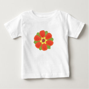 T-shirt Pour Bébé Dotty Flower Romper