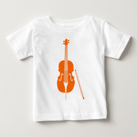 T-shirt Pour Bébé Double basse - Orange (Devant)