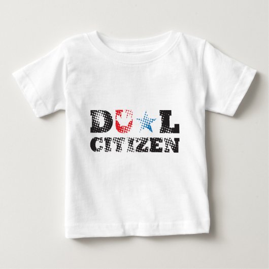 T-shirt Pour Bébé Double citoyen (Devant)