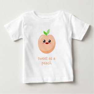 T-shirt Pour Bébé douce comme pêche