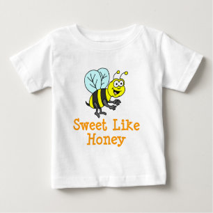 T-shirt Pour Bébé Douce Comme Une Abeille De Miel