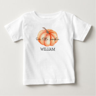T-shirt Pour Bébé Douce petite citrouille aquarelle Baby Shower