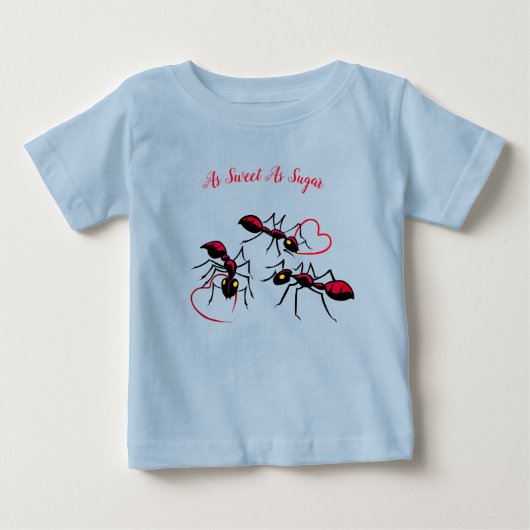 T-shirt Pour Bébé Doux comme du sucre (Devant)