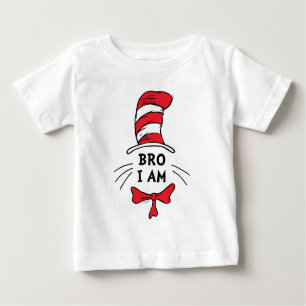 T-shirt Pour Bébé Dr Seuss Chat dans le Casquette - Frère