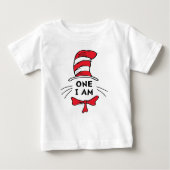 T-shirt Pour Bébé Dr Seuss | Chat dans le Casquette - Un je suis (Devant)
