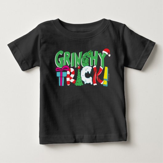 T-shirt Pour Bébé Dr Seuss | Grinchy Trick (Devant)