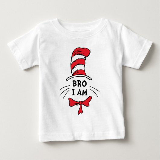 T-shirt Pour Bébé Dr. Seuss | Le Chat dans le Chapeau - Frère (Devant)