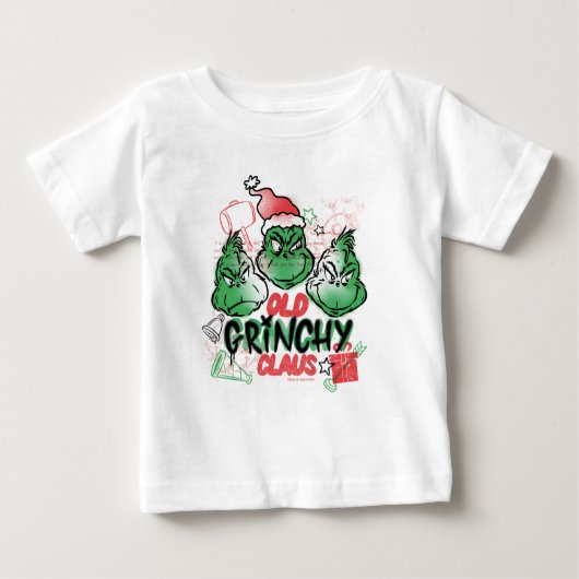 T-shirt Pour Bébé Dr Seuss | Vieux Claus Grinch (Devant)