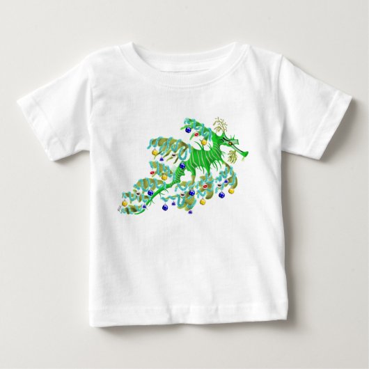 T-shirt Pour Bébé Dragon de Mer Festif (Devant)
