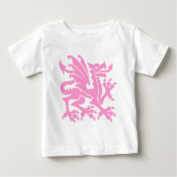 Dragon héraldique 01 - Rose