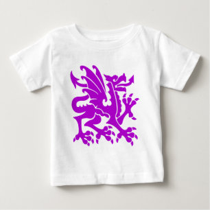 T-shirt Pour Bébé Dragon héraldique 01 - Violet
