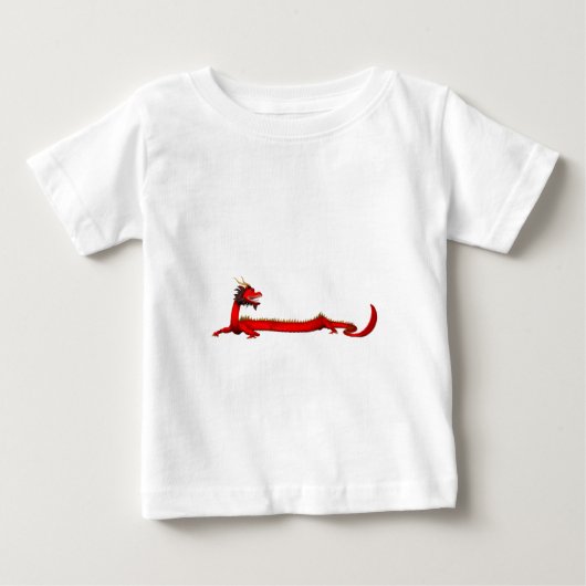 T-shirt Pour Bébé Dragon rouge (Devant)