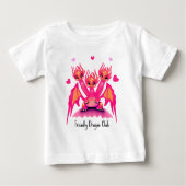 T-shirt Pour Bébé Dragons roses (Devant)