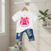 T-shirt Pour Bébé Dragons roses