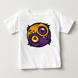 T-shirt Pour Bébé Dragons Yin Yang Or et Violet