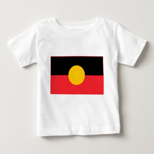T-shirt Pour Bébé Drapeau aborigène australien (Devant)