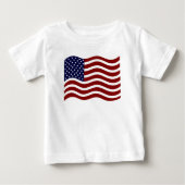 T-shirt Pour Bébé Drapeau américain (Devant)
