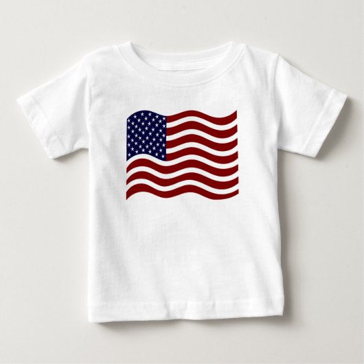 T-shirt Pour Bébé Drapeau américain (Devant)