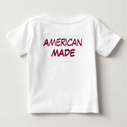 T-shirt Pour Bébé Drapeau américain (Dos)