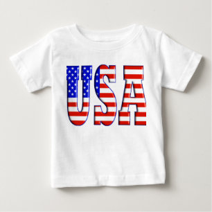 T-SHIRT POUR BÉBÉ DRAPEAU AMÉRICAIN