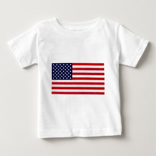 T-shirt Pour Bébé Drapeau américain (Devant)
