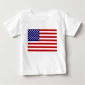 T-shirt Pour Bébé Drapeau américain (Devant)