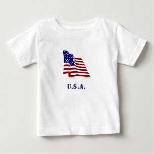 T-shirt Pour Bébé Drapeau américain