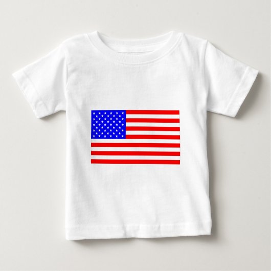 T-SHIRT POUR BÉBÉ DRAPEAU AMÉRICAIN (Devant)