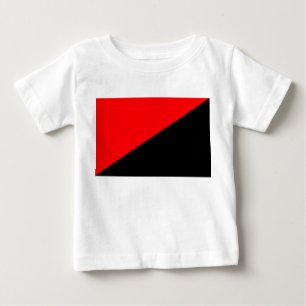 T-shirt Pour Bébé Drapeau anarchiste (Anarchisme)