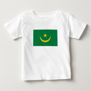 T-shirt Pour Bébé Drapeau ancien de Mauritanie