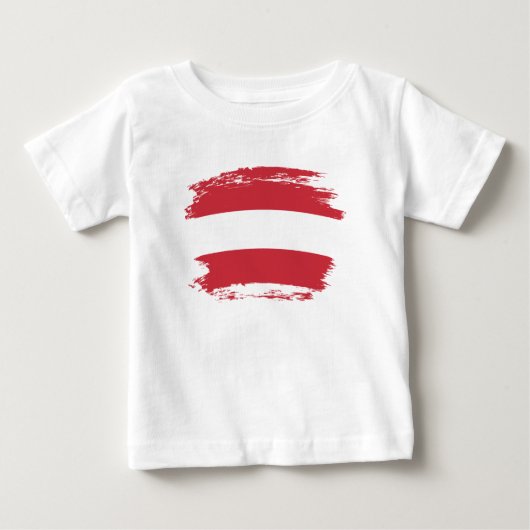 T-shirt Pour Bébé Drapeau autrichien (Devant)