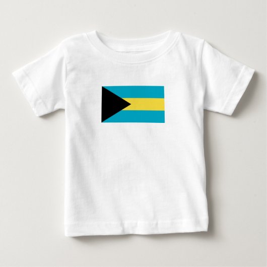 T-shirt Pour Bébé Drapeau bahamien (Devant)