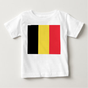 T-shirt Pour Bébé Drapeau belge