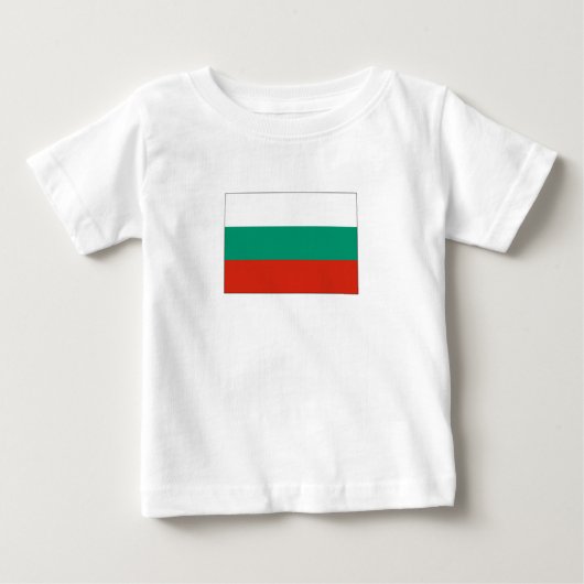 T-shirt Pour Bébé Drapeau Bulgare Patriotique (Devant)