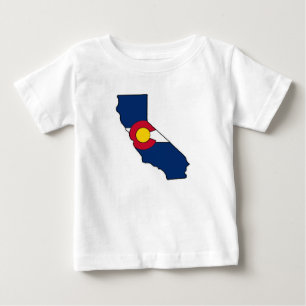 T-shirt Pour Bébé Drapeau California Colorado
