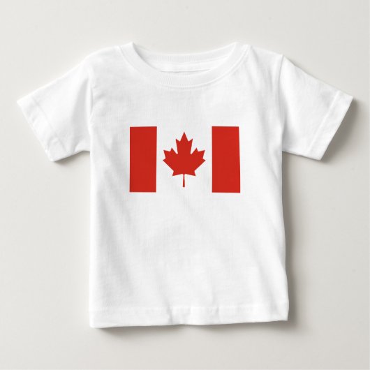 T-shirt Pour Bébé Drapeau canadien patriotique (Devant)