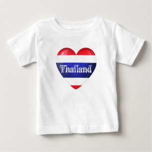 T-shirt Pour Bébé Drapeau cardiaque en Thaïlande