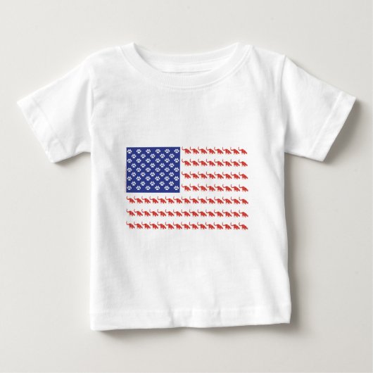T-shirt Pour Bébé Drapeau-Chat (Devant)