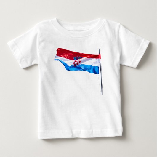 T-shirt Pour Bébé Drapeau croate (Devant)