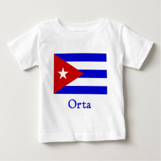 T-shirt Pour Bébé Drapeau cubain d'Orta