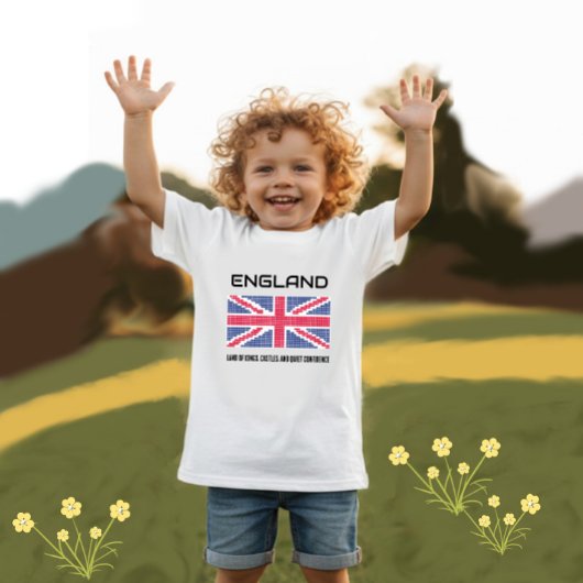 T-shirt Pour Bébé Drapeau d'Angleterre