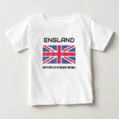 T-shirt Pour Bébé Drapeau d'Angleterre (Devant)