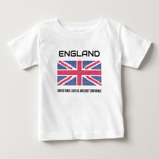 T-shirt Pour Bébé Drapeau d'Angleterre (Devant)