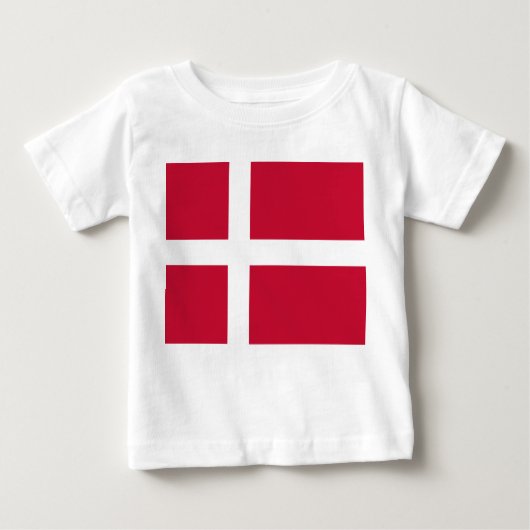 T-shirt Pour Bébé Drapeau danois (Devant)
