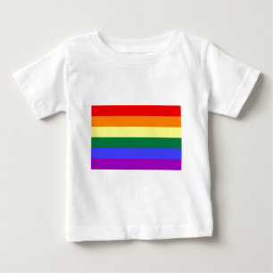 T-shirt Pour Bébé Drapeau d'arc-en-ciel de LGBT