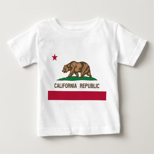 T-shirt Pour Bébé Drapeau de Californie (Devant)