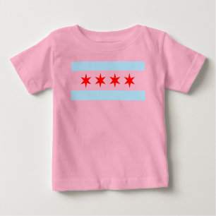 T-shirt Pour Bébé Drapeau de Chicago