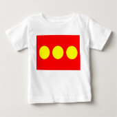 T-shirt Pour Bébé Drapeau de Christiania (Devant)