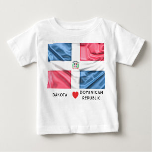 T-shirt Pour Bébé Drapeau de coeur de la coutume I de la République
